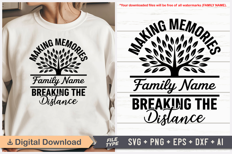 Making Memories Breaking The Distance SVG | Family Reunion