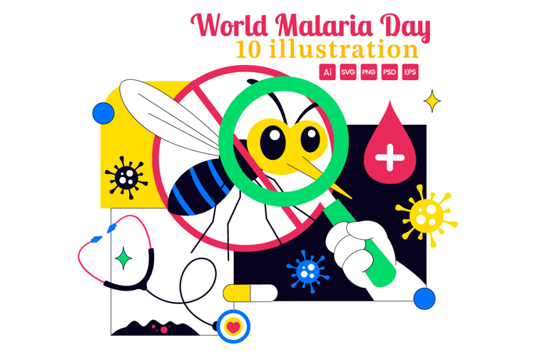 10 World Malaria Day Illustration