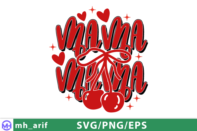 Retro Mothers Day Mama SVG PNG Design