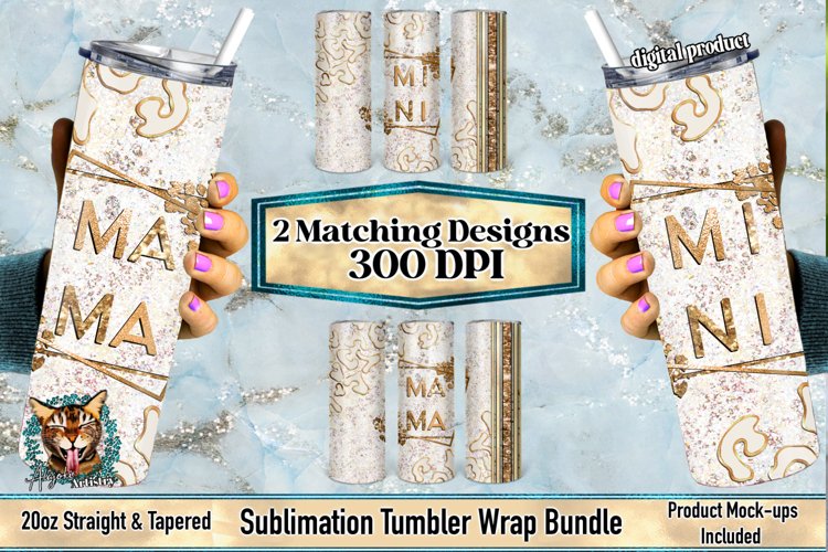 Sublimation Tumbler Design Bundle, Tumbler Wrap Bundle, Matching sublimation Designs,