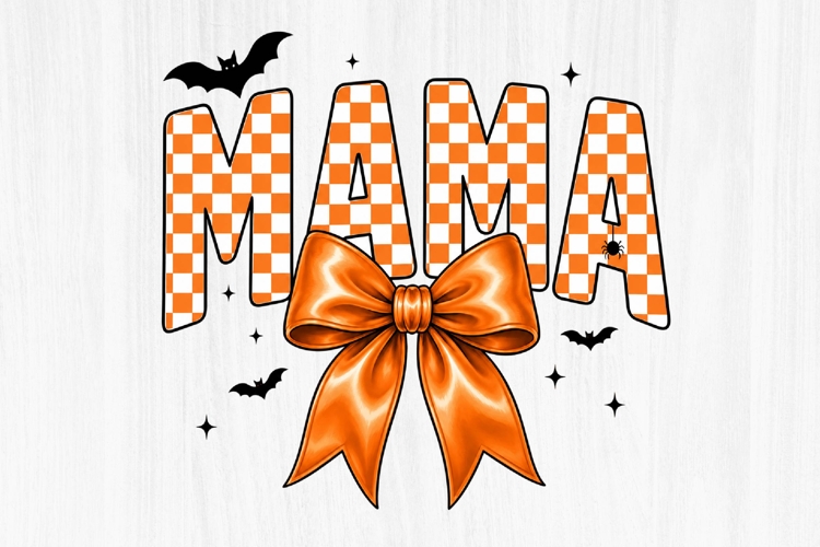 Mama Bow Halloween PNG Design