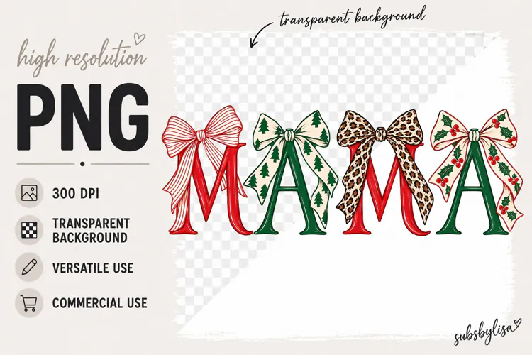 Mama png, Christmas png