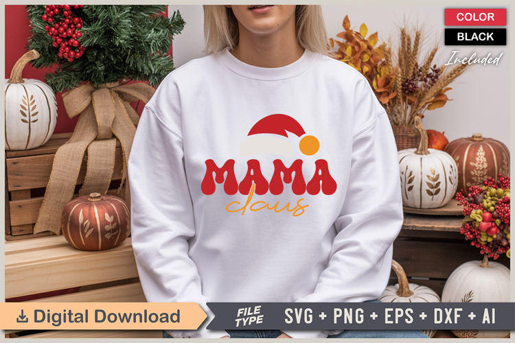Mama Claus Svg Image 19