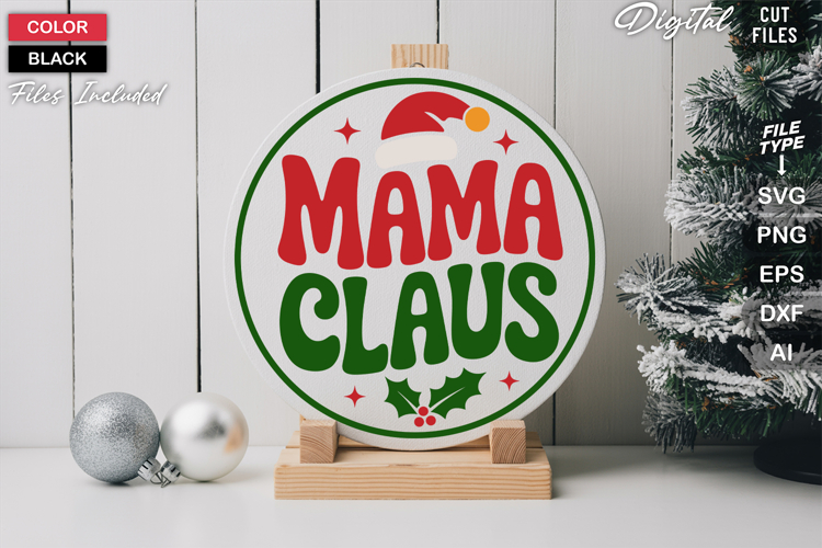 Round Christmas Svg Image 7