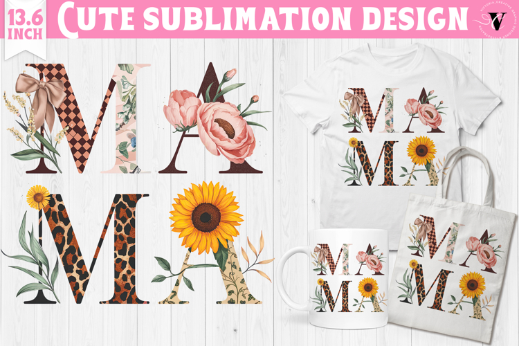 Mothers day clipart | Flowers, Bow | Mama sublimation