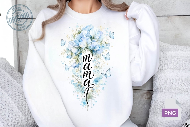 Mama Floral PNG Sublimation Design, Wildflower PNG 8