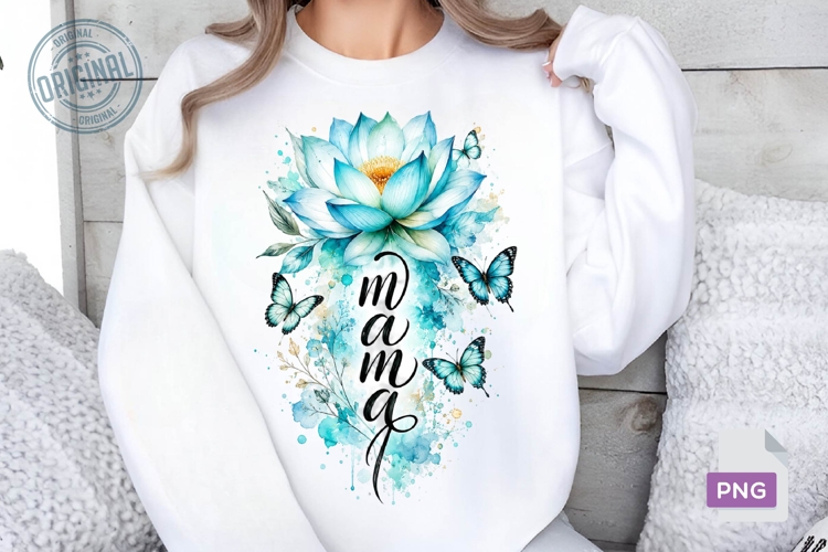 Mama Floral PNG Sublimation Design, Wildflower PNG 3