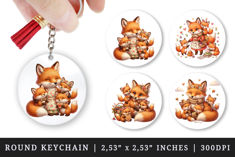 Mama round keychain pintable sublimation design png