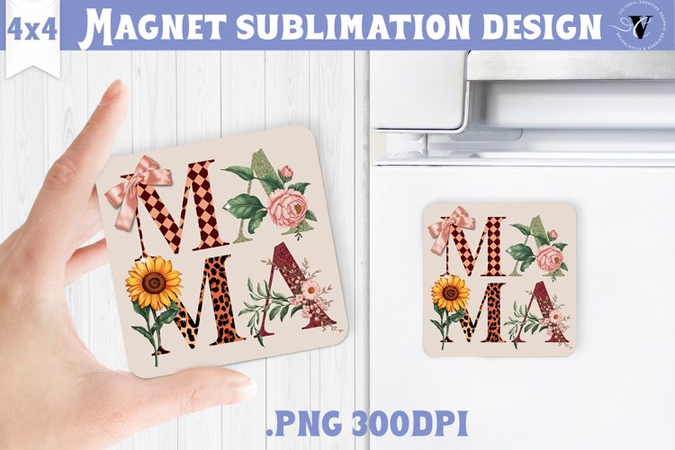 Square Magnet | Mothers Day | Flowers, Mom