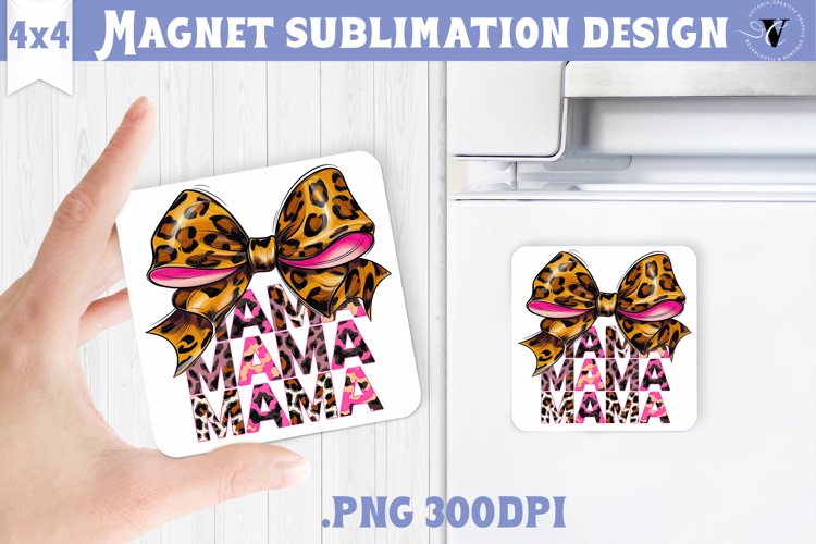 Square Magnet | Mothers Day | Flowers, Mom example image 1