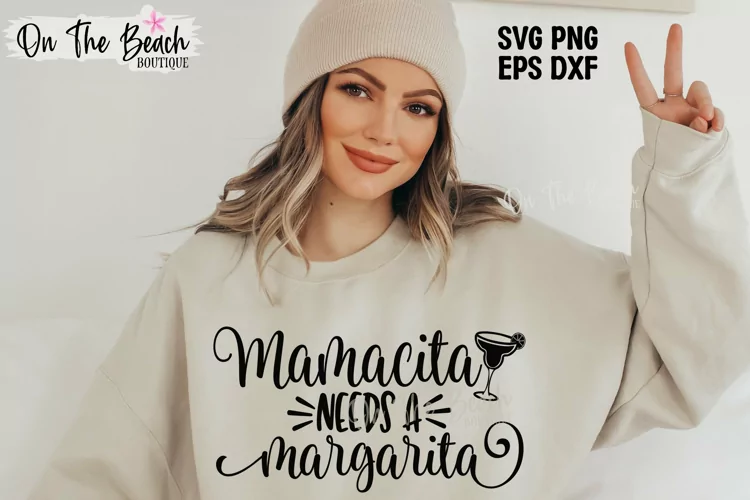 Mamacita Needs A Margarita SVG PNG Cutting Sublimation Cinco