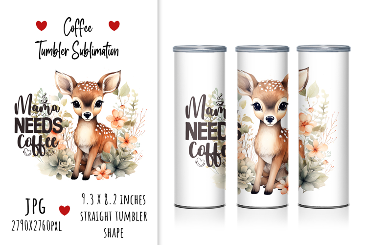 "Mama Needs Coffee" Tumbler Design