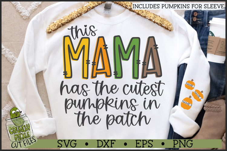 Mama Pumpkin Patch SVG File