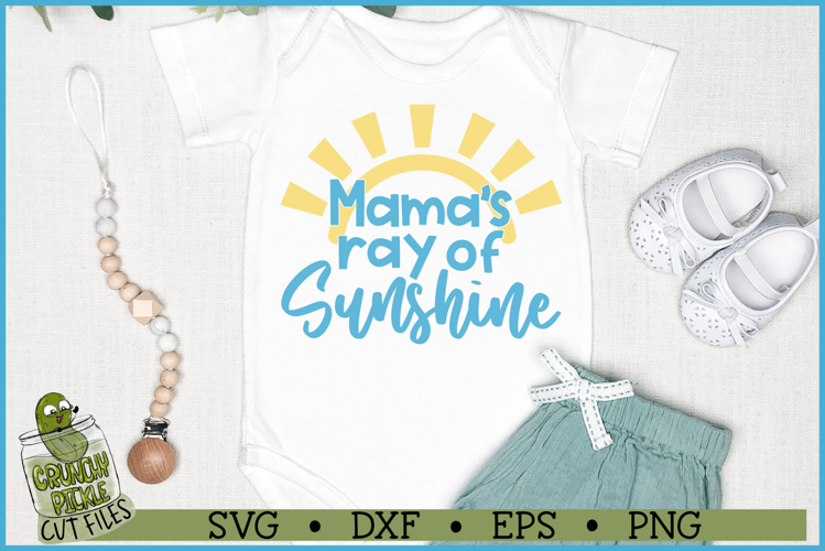 Mama's Ray of Sunshine Baby SVG