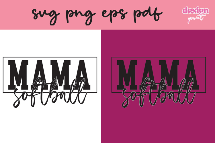 Mama Softball svg, mom svg