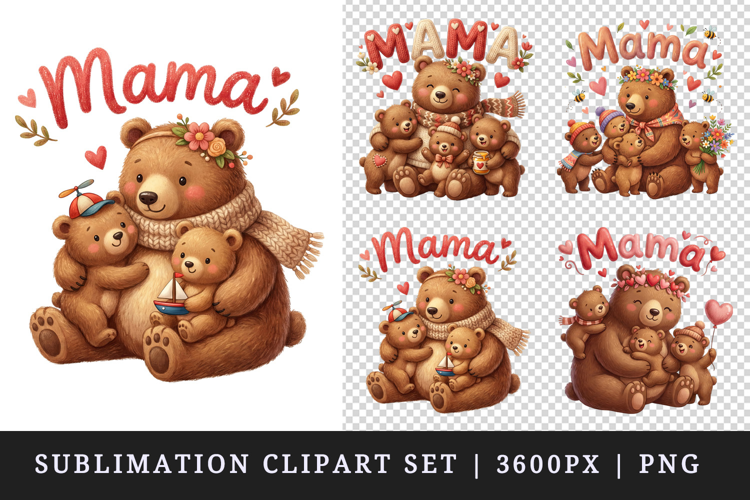 Mama clipart printable sublimation design png
