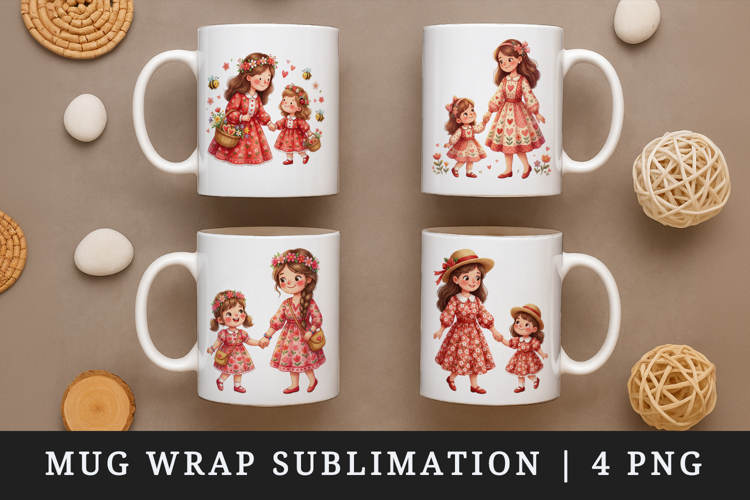 Mama mug wrap printable sublimation design