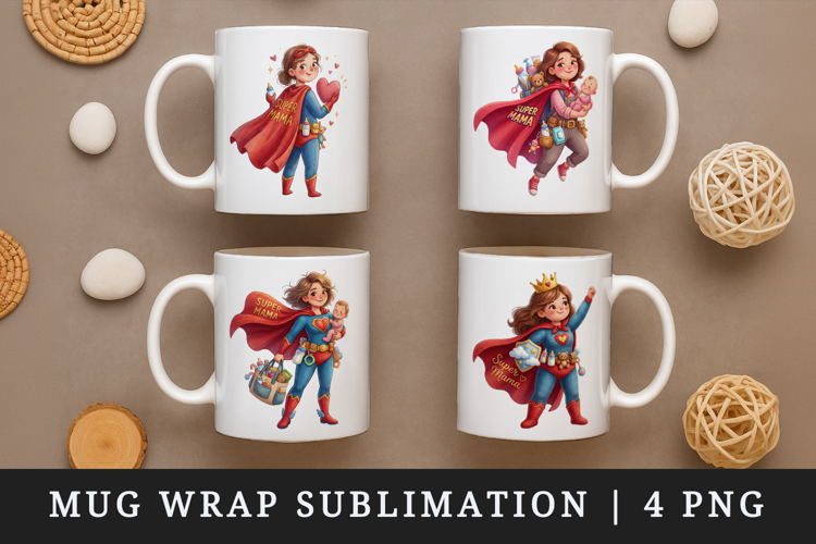 Mama mug wrap printable sublimation design