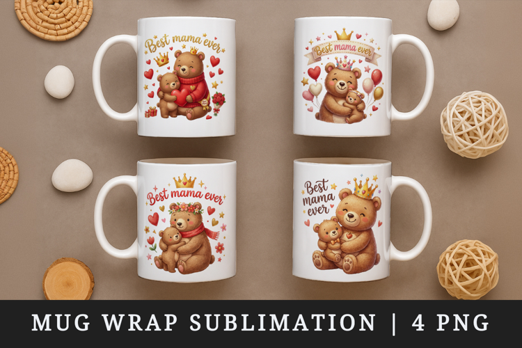 Mama mug wrap printable sublimation design