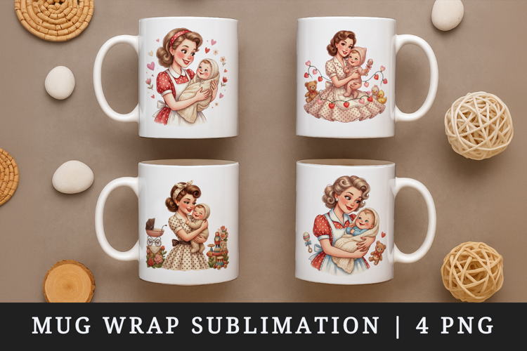 Mama mug wrap printable sublimation design