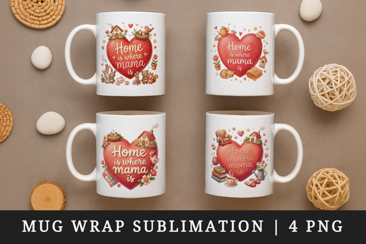 Mama mug wrap printable sublimation design