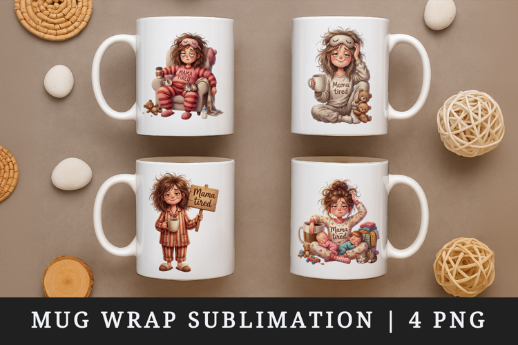 Mama mug wrap printable sublimation design