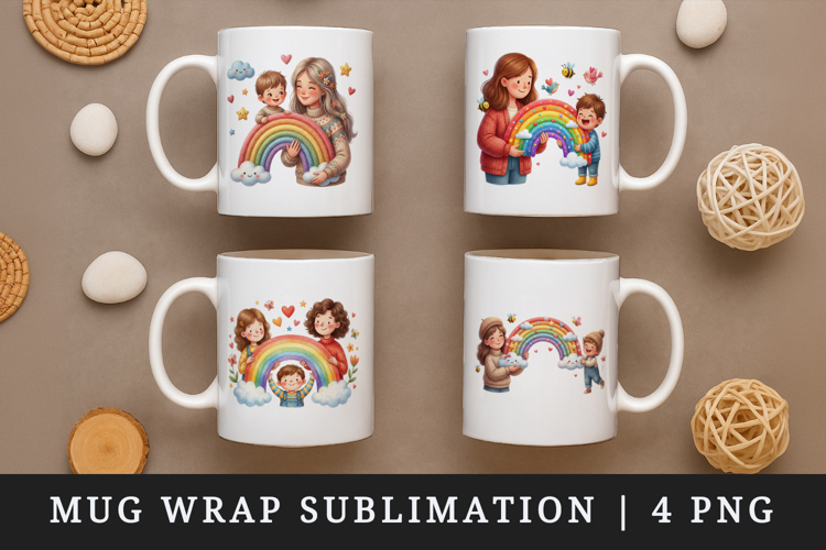Mama mug wrap printable sublimation design