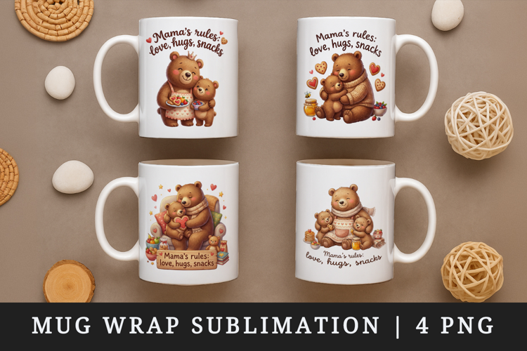 Mama mug wrap printable sublimation design