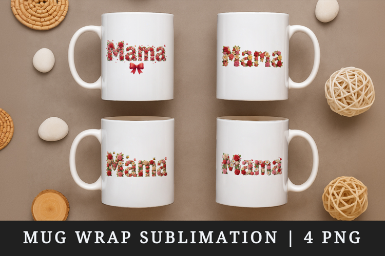 Mama mug wrap printable sublimation design