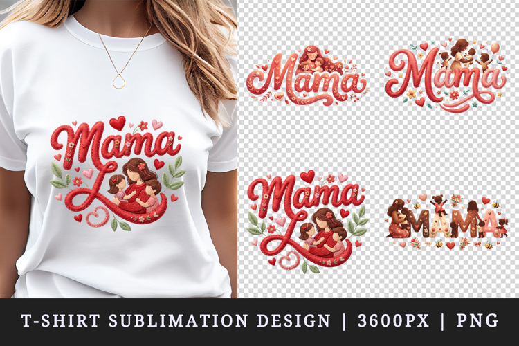 Mama t-shirt printable sublimation design png
