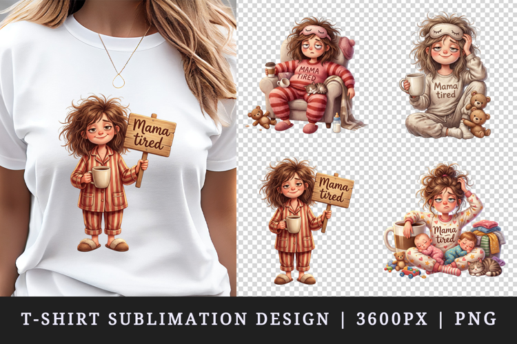 Mama t-shirt printable sublimation design png