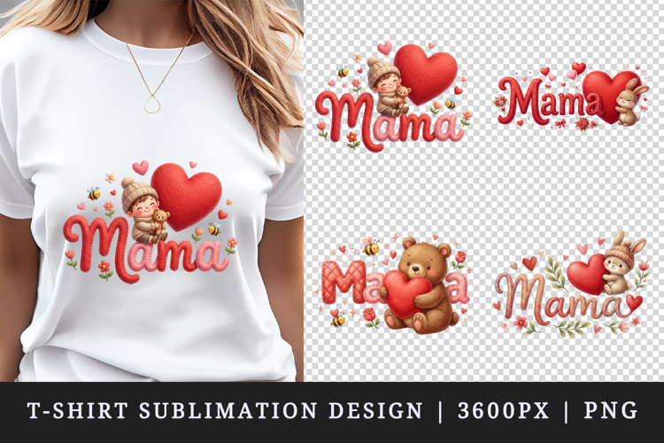 Mama t-shirt printable sublimation design png