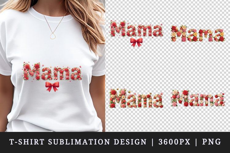 Mama t-shirt printable sublimation design png