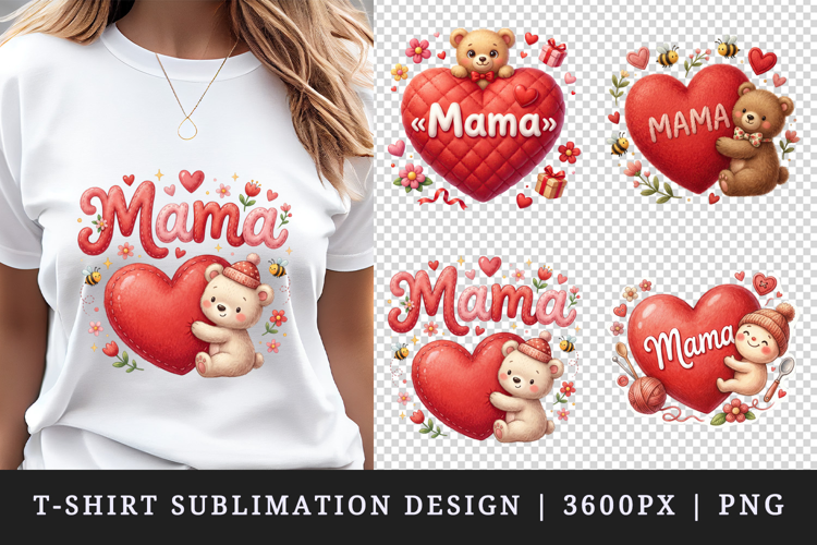 Mama t-shirt printable sublimation design png