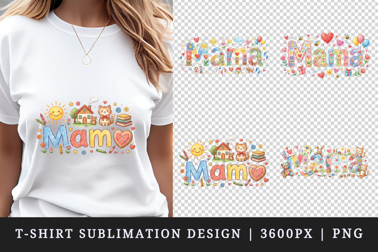 Mama t-shirt printable sublimation design png