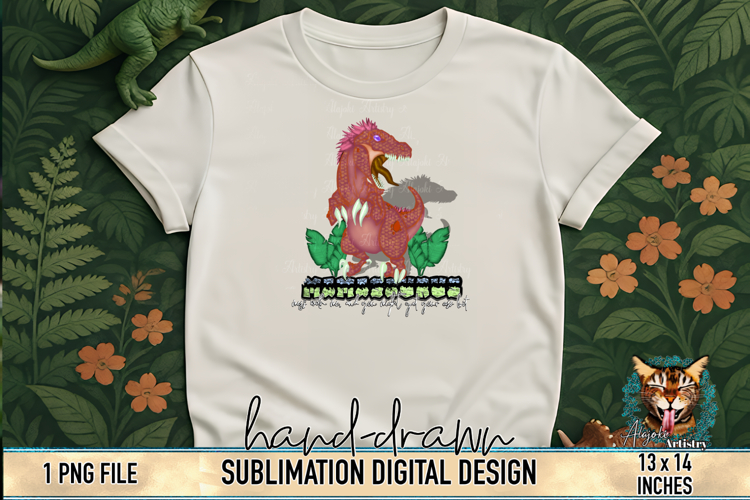 Mamasaurus T-Rex Sublimation Design