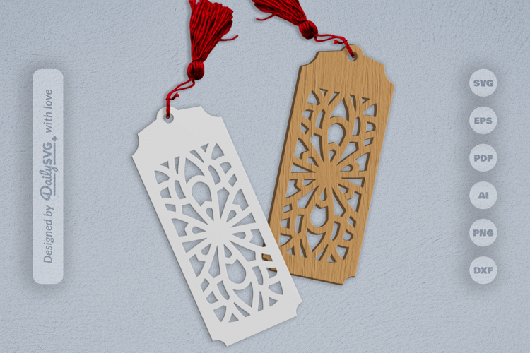 Mandala Bookmark Papercut SVG