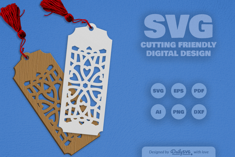Mandala Bookmark Papercut SVG