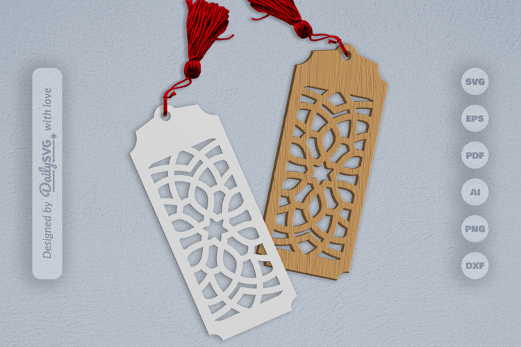 Mandala Bookmark Papercut SVG