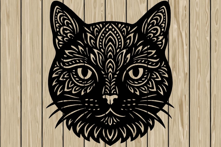 Cat Head Svg