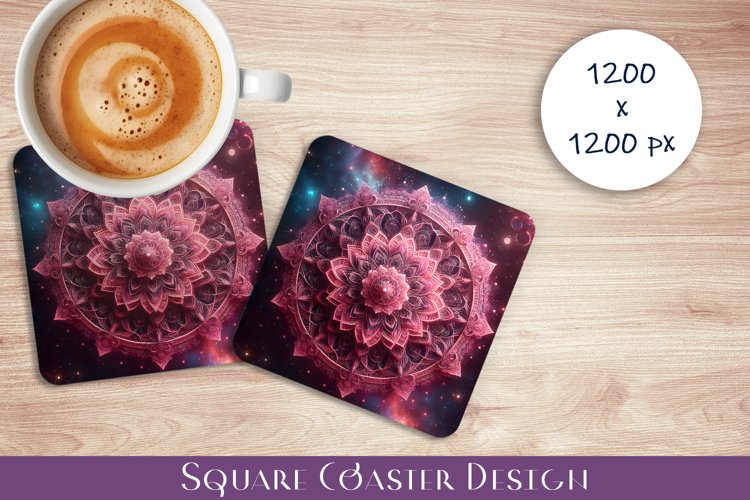 3D mandala Coaster Design, 3D mandala Coaster