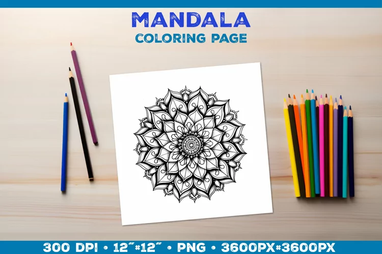 Intricate Mandala Coloring Pages - Printable Design