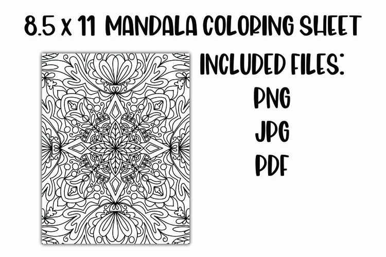 Mandala Coloring Sheet