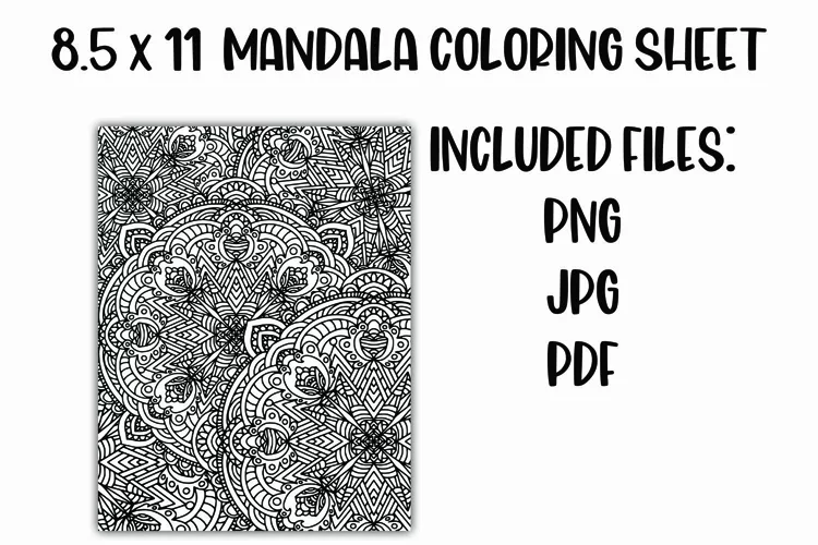 Mandala Coloring Sheet