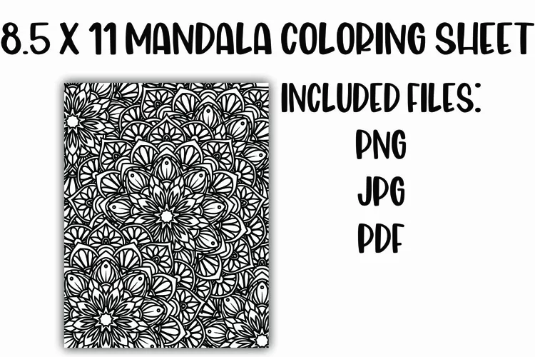 Mandala Coloring Sheet