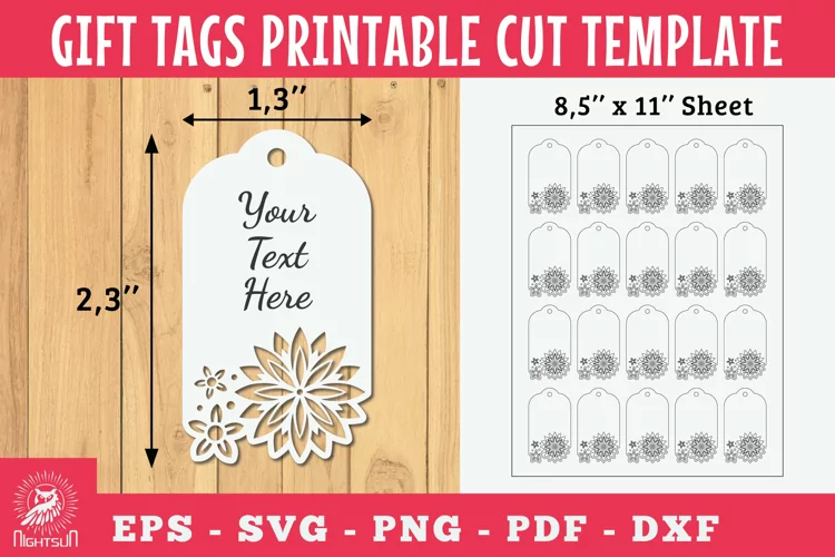 Mandala Gift Tags Printable Cut