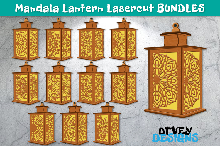 Mandala Lantern Lasercut | Decorative Lighting BUNDLES
