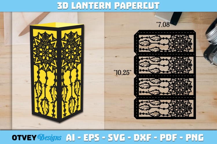 Mandala Dream Catcher Lantern | Intricate Paper Cut Design