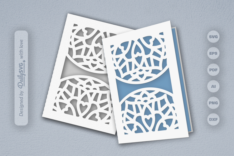 Mandala Greeting Card Papercut SVG