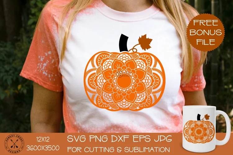 Mandala SVG Design|Fall Pumpkin Cut File
